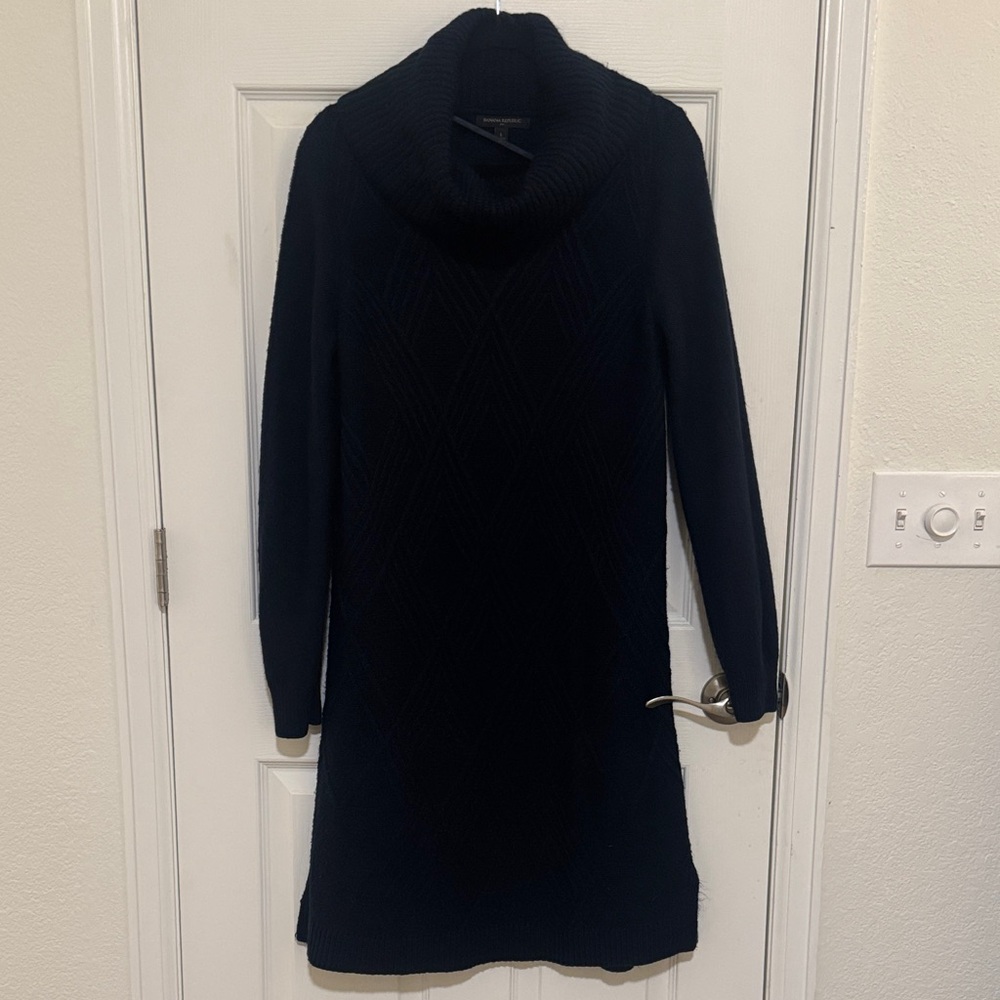Banana Republic Navy Knit Sweater Dress